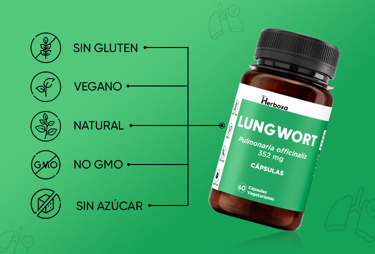 Herboxa Lungwort | Suplemento alimenticio para la salud pulmonar