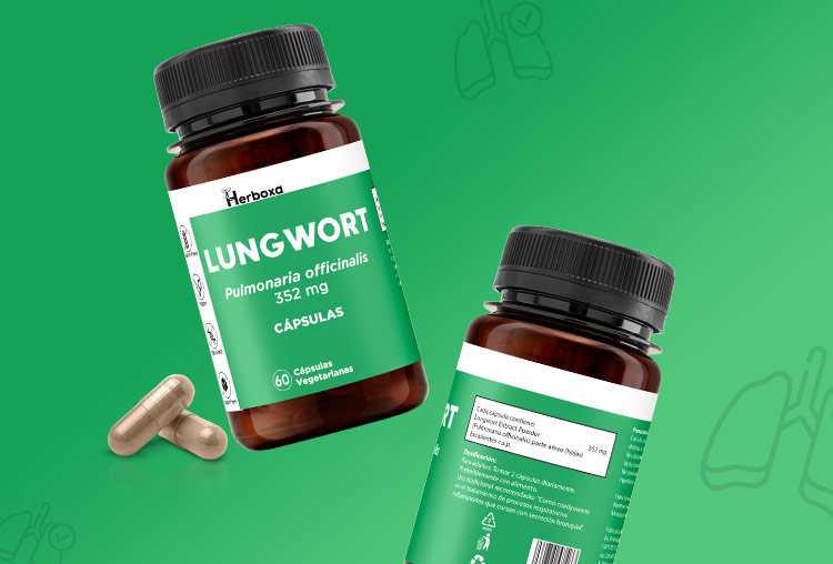 Herboxa Lungwort | Suplemento alimenticio para la salud pulmonar